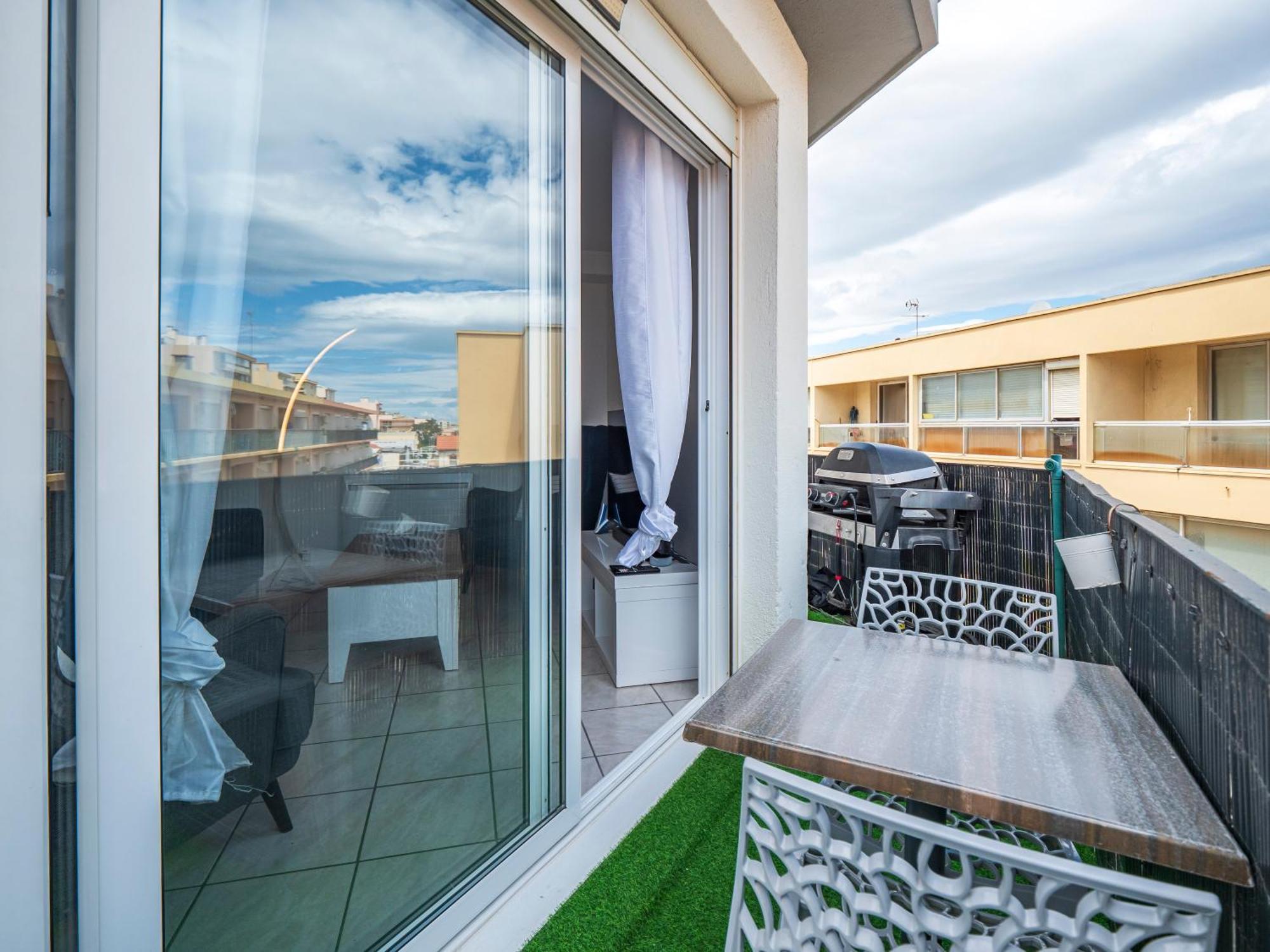 Ferienwohnung T3 Vue Mer Clim Wifi Parking Canet-en-Roussillon Exterior foto